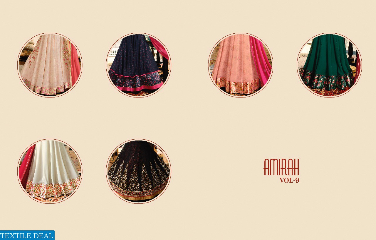 Amirah vol-9 Wholesale designer Salwar Suits